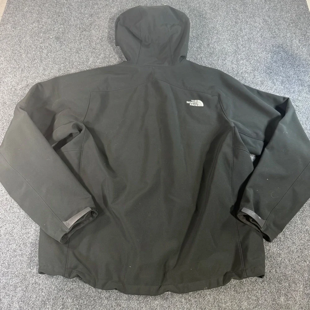 The North Face Apex Bionic Hooded Softshell Jacket Mens XL Black Windproof Fleec